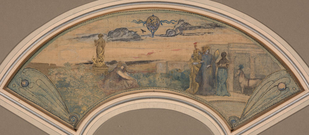 L'excursion romantique - Charles Conder image 1 reproduction artisanale de tableau
