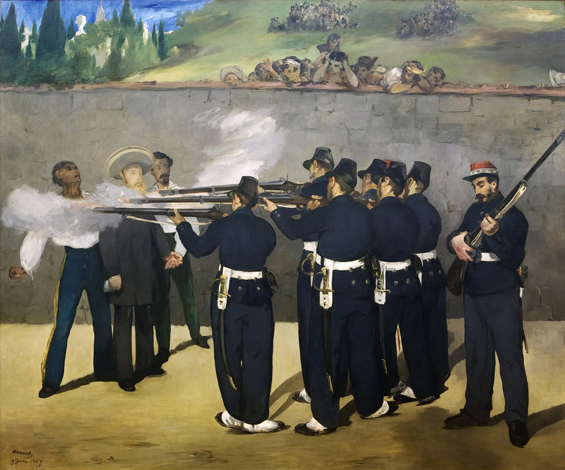 Die Hinrichtung des Kaisers Maximilian - Édouard Manet