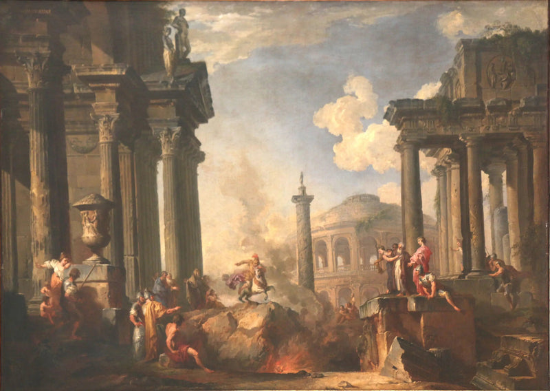 Die Erklärung von Marcus Curtius - Giovanni Paolo Panini