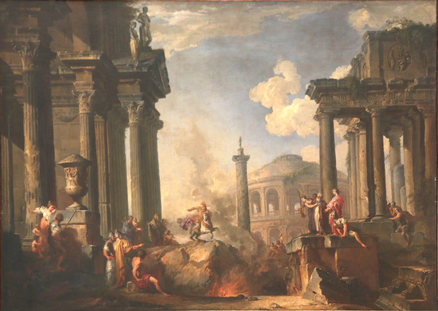 Die Erklärung von Marcus Curtius - Giovanni Paolo Panini