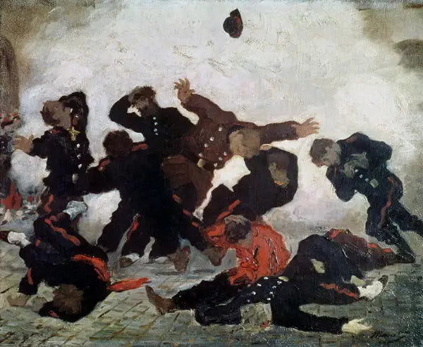 Die Explosion - Édouard Manet