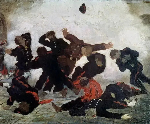 Die Explosion - Édouard Manet