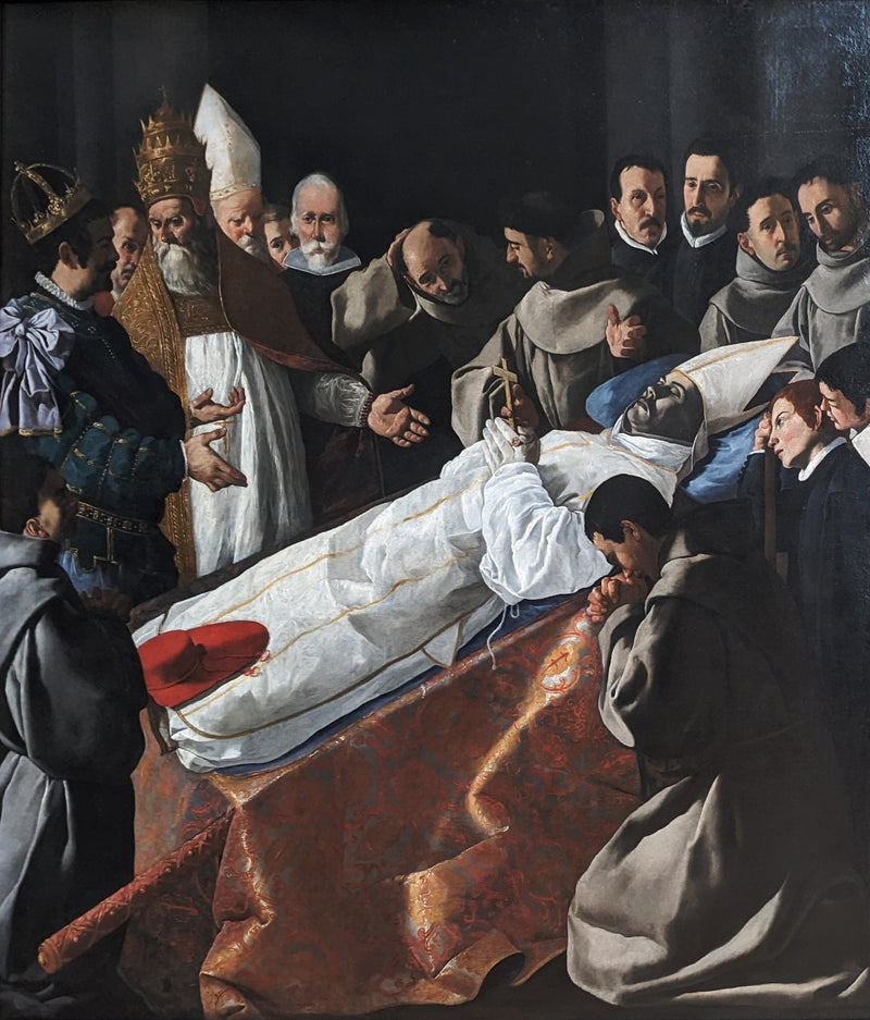 Die Ausstellung des Körpers des heiligen Bonaventura - Francisco de Zurbarán