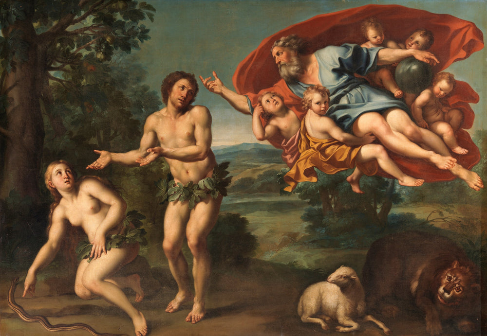 L'expulsion d'Adam et Eve - Domenichino image 1 reproduction réalisée par Alpha Reproduction