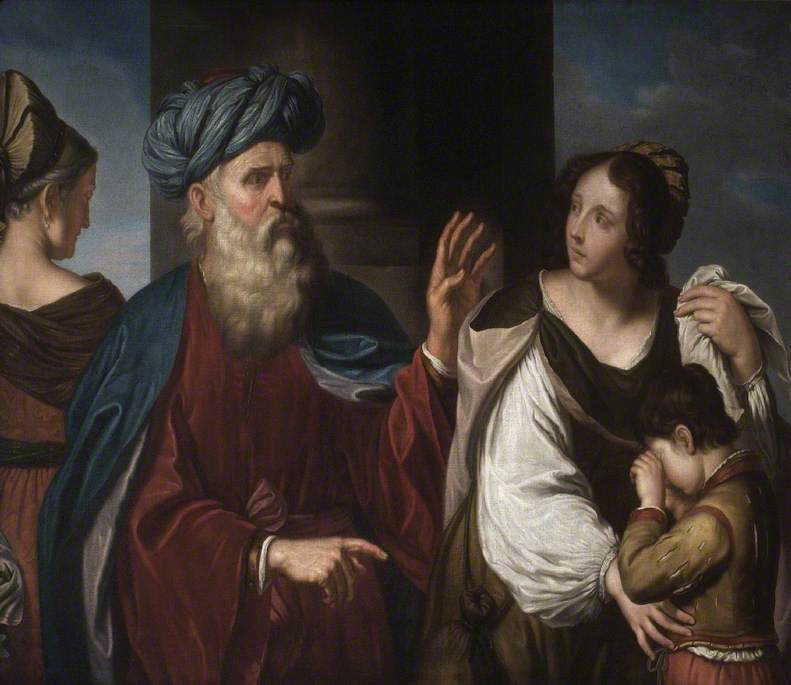 Die Vertreibung von Agar und Ismael - Guercino