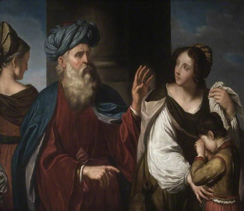 Die Vertreibung von Agar und Ismael - Guercino