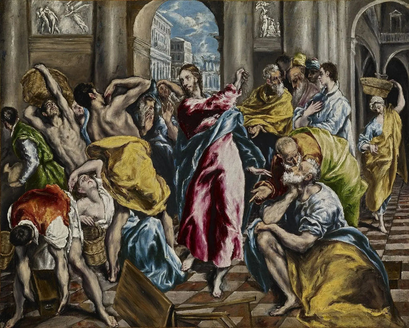 Die Vertreibung der Händler aus dem Tempel - El Greco