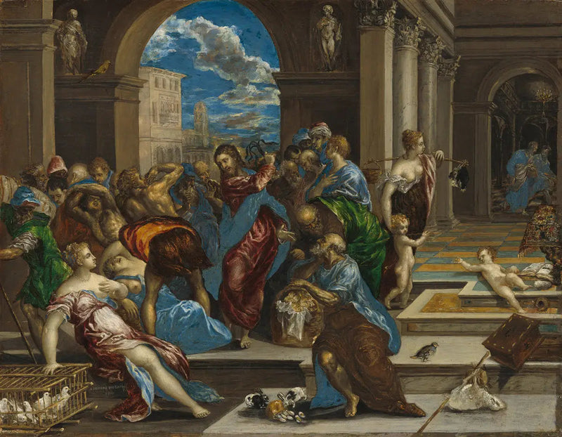 Die Vertreibung der Händler aus dem Tempel - El Greco