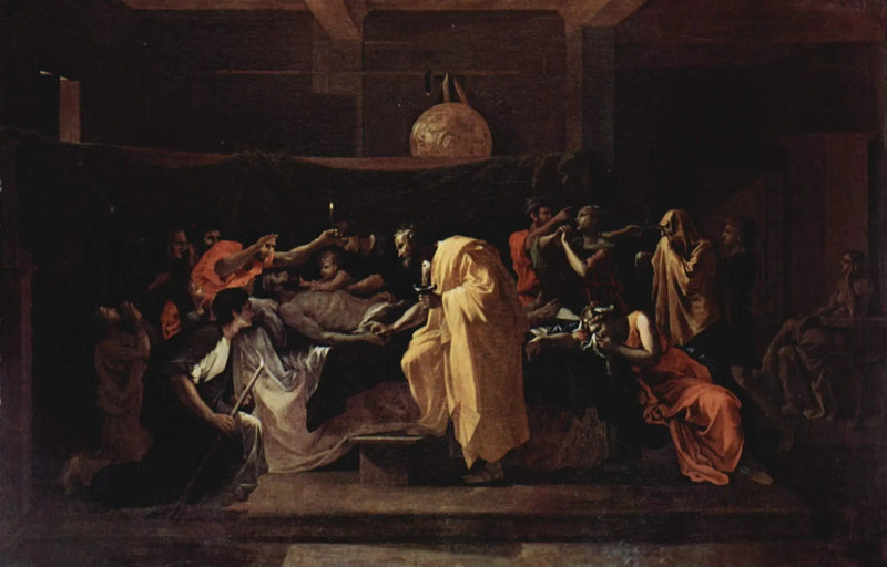 Die letzte Ölung - Nicolas Poussin