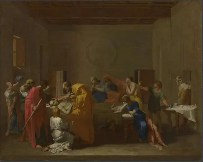 Die letzte Ölung - Nicolas Poussin