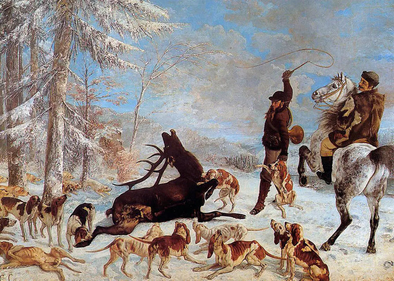 Der Jagdaufbruch des Rehs - Gustave Courbet