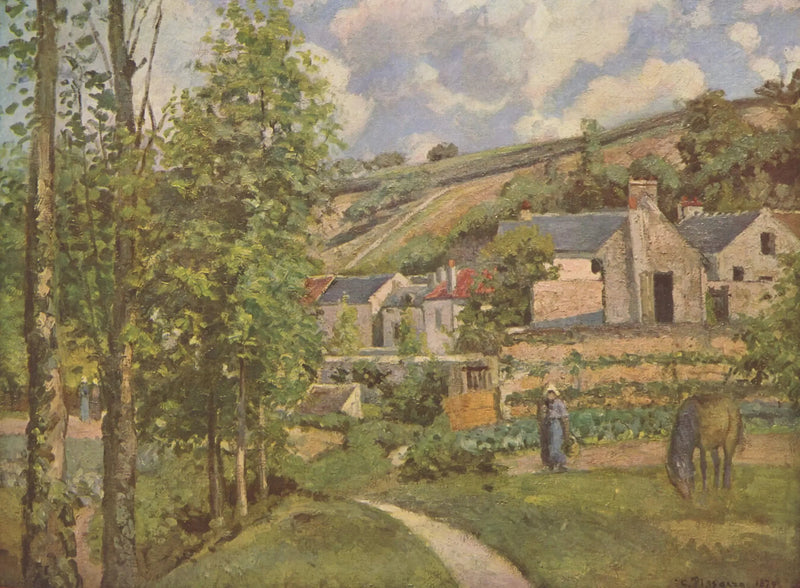 Das Hermitage, nahe Pontoise 1874 - Camille Pissarro