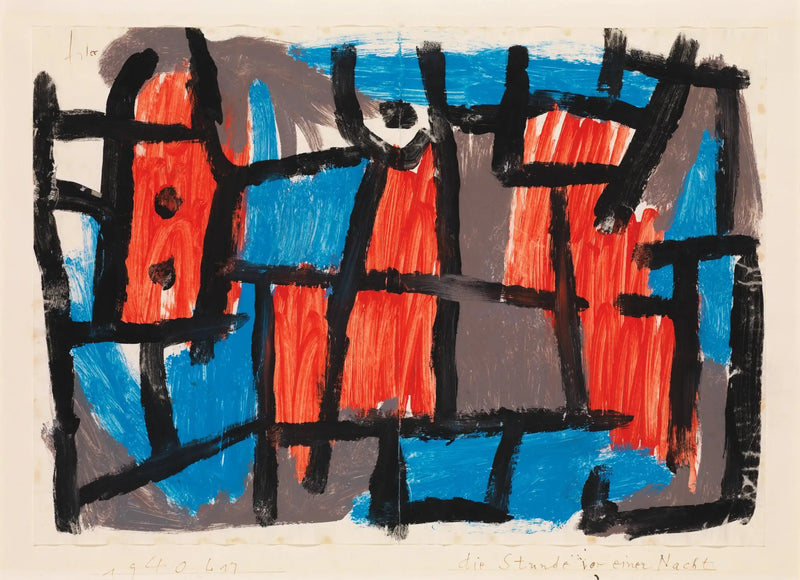 Die Stunde vor einer Nacht - Paul Klee