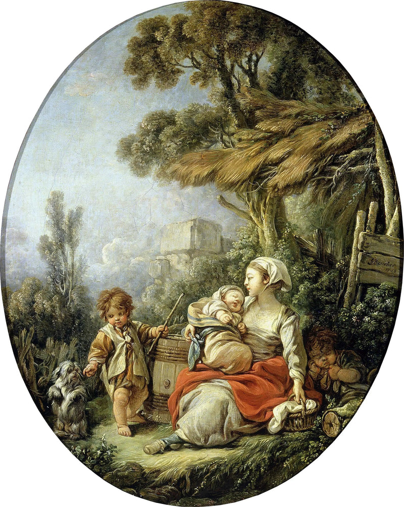 Die glückliche Mutter - François Boucher