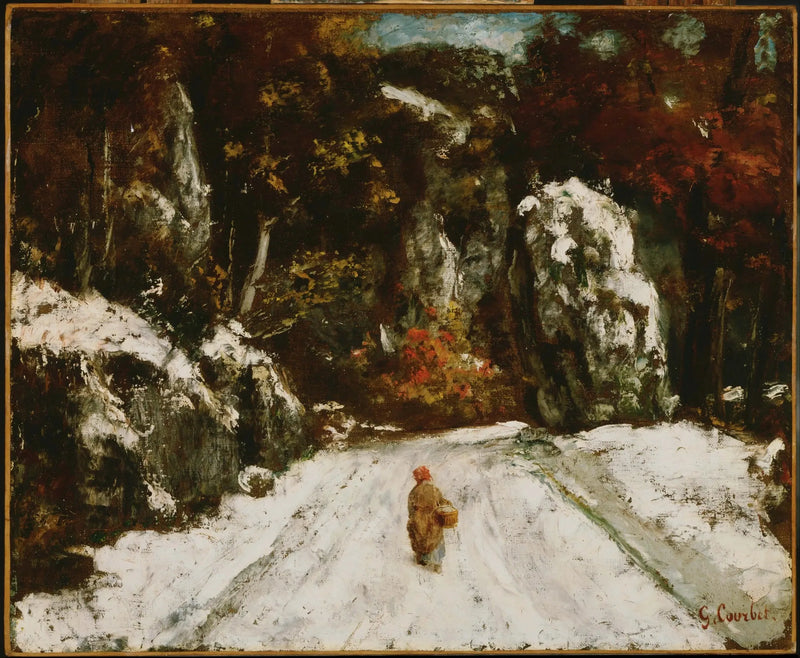 Der Winter im Jura - Gustave Courbet
