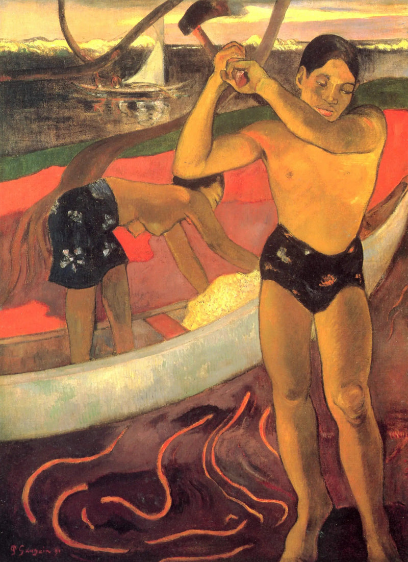 Der Mann mit der Axt - Paul Gauguin