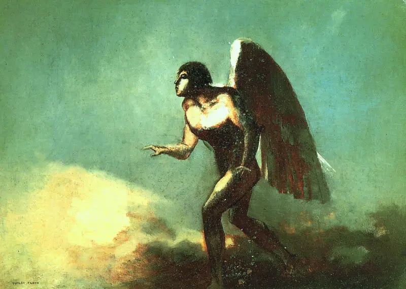 Der geflügelte Mann - Odilon Redon