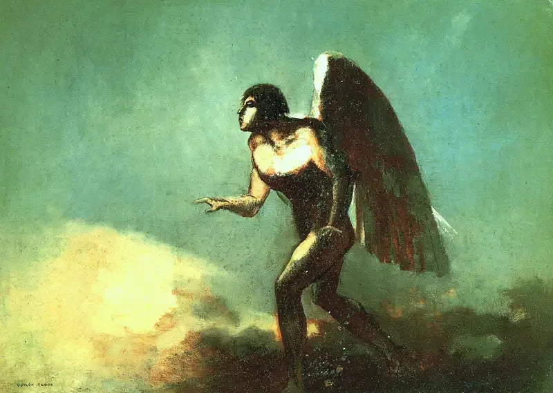 Der geflügelte Mann - Odilon Redon