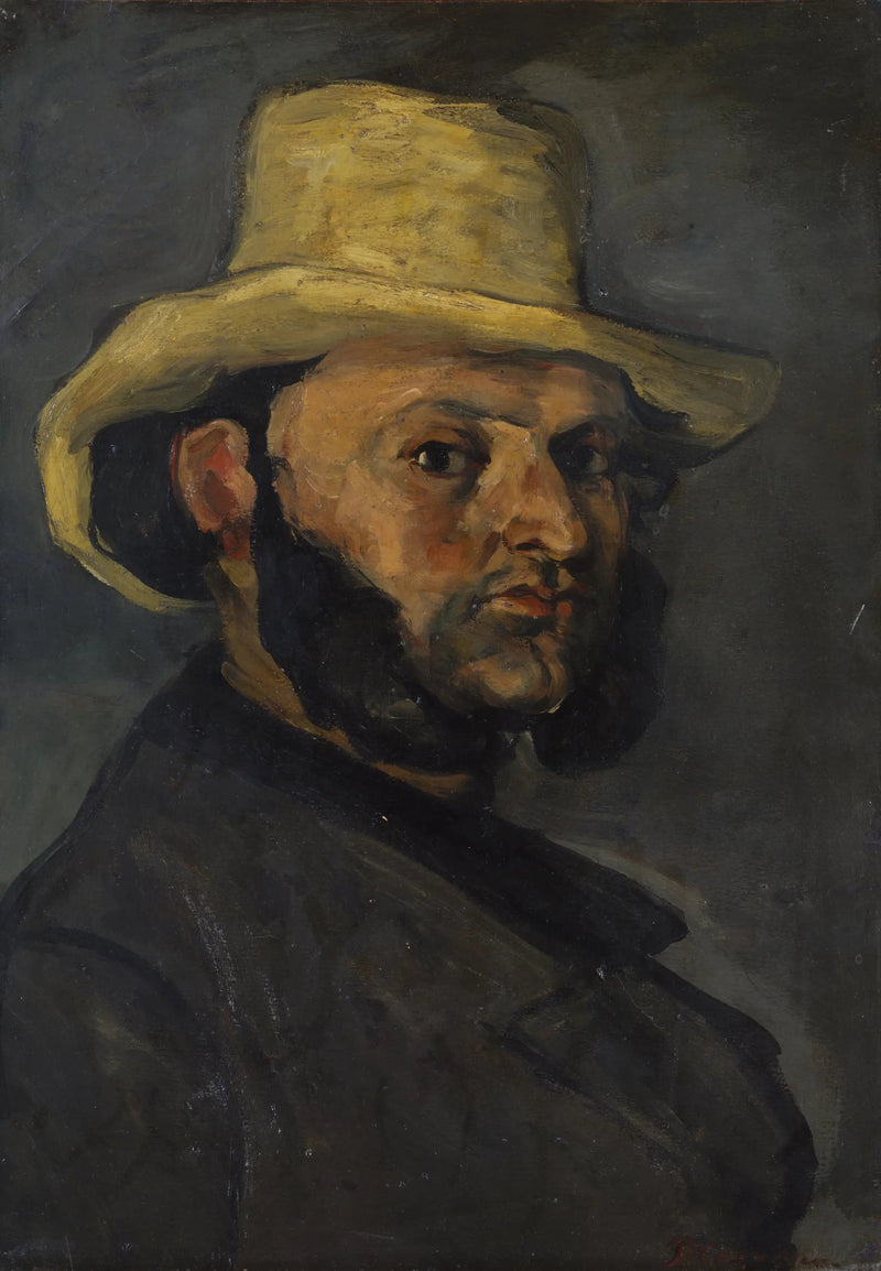 Der Mann mit dem Strohhut - Paul Cézanne