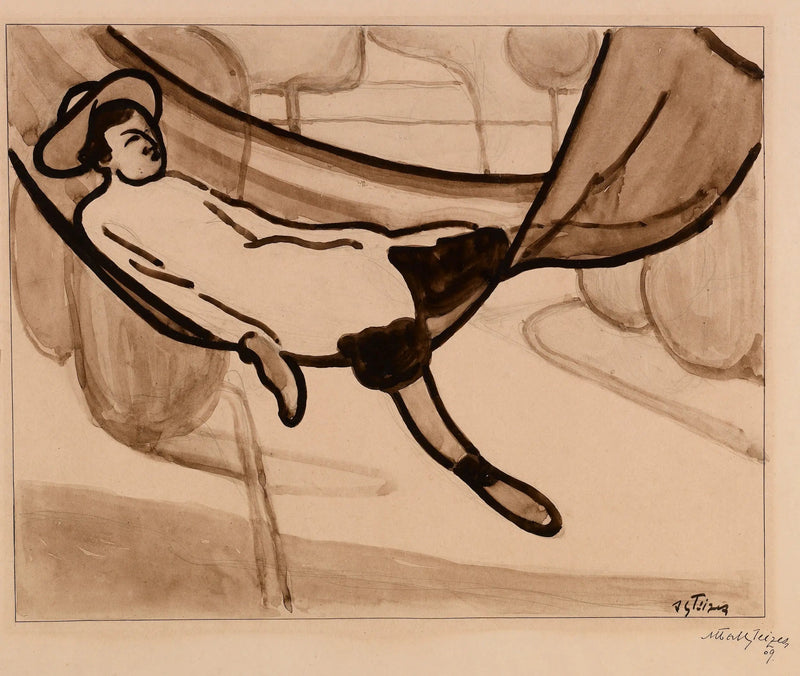 Der Mann im Hängematte - Albert Gleizes
