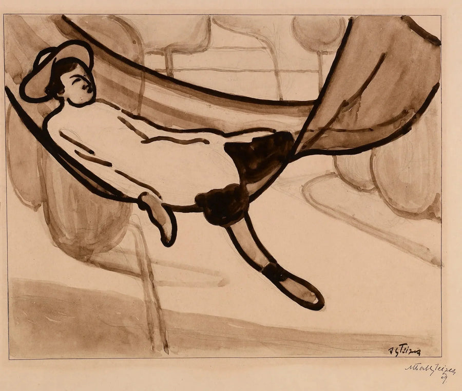 Der Mann im Hängematte - Albert Gleizes