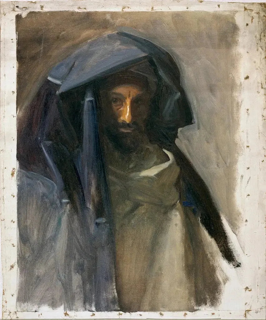 L'homme au manteau bleu - John Singer Sargent image 1 reproduction de peinture à l’huile