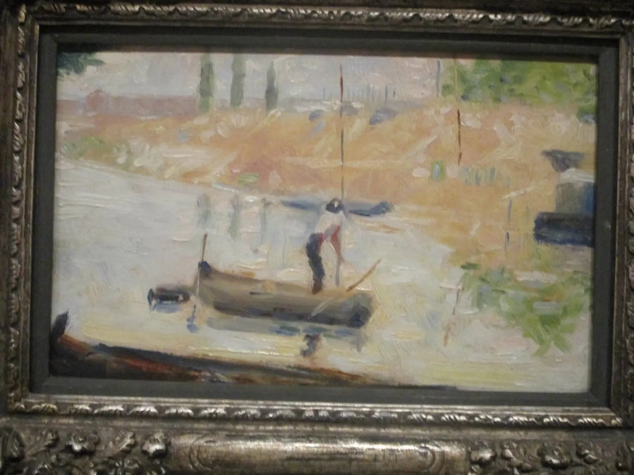 Der Mann in einem Boot - Georges Seurat
