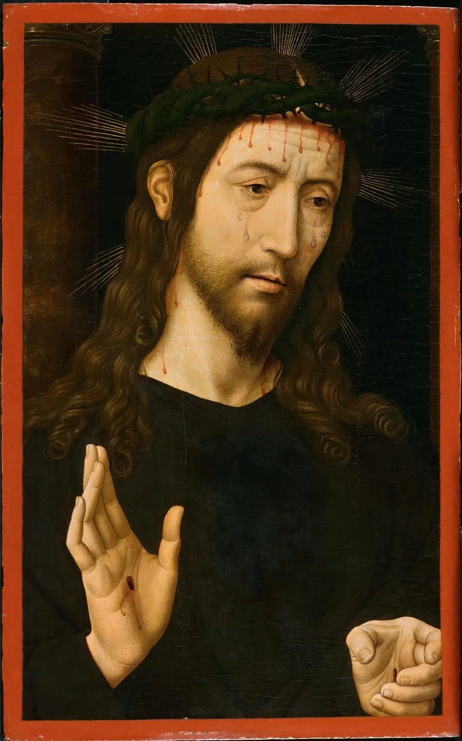 Der Mann der Schmerzen (Der gekrönte Christus mit Dornen) - Domenico Ghirlandaio