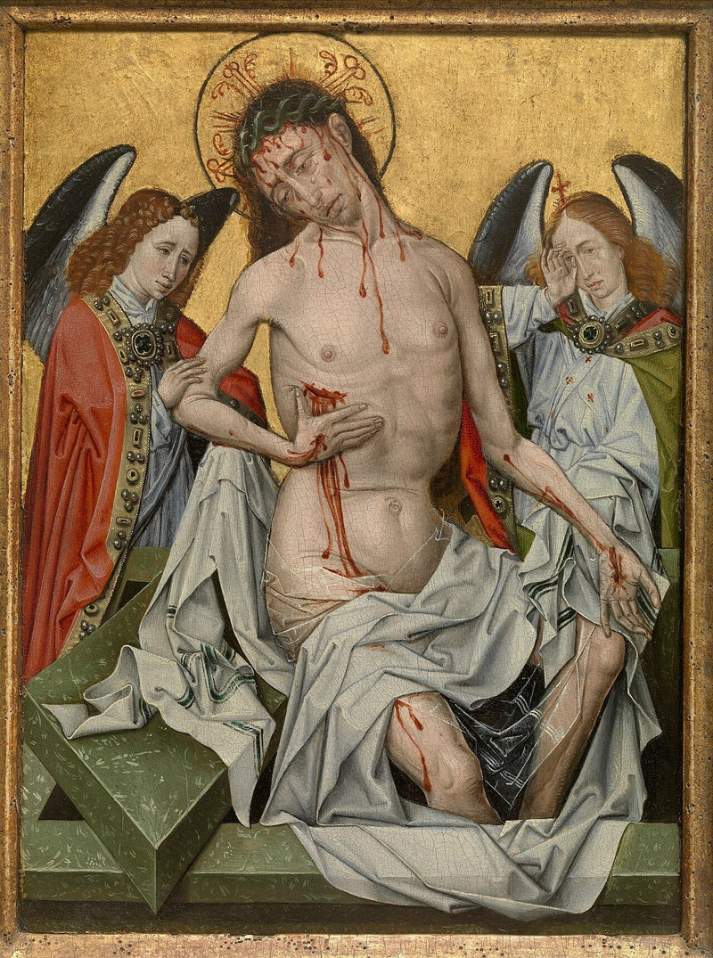 Der Mann der Schmerzen - Meister von Flémalle