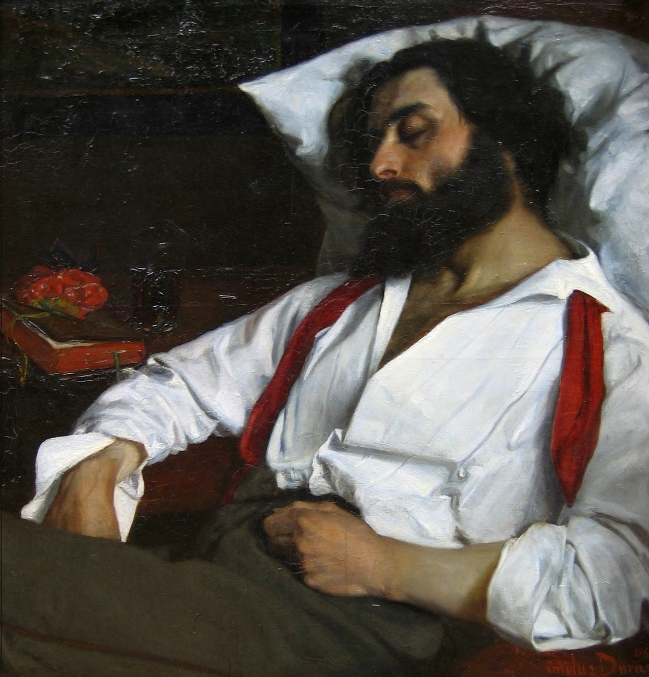 L’homme endormi - Carolus-Duran image 1 copie de tableau peinte à la main