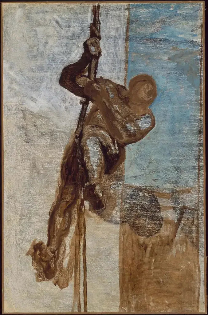 Der Mann auf einer Schnur - Honoré Daumier