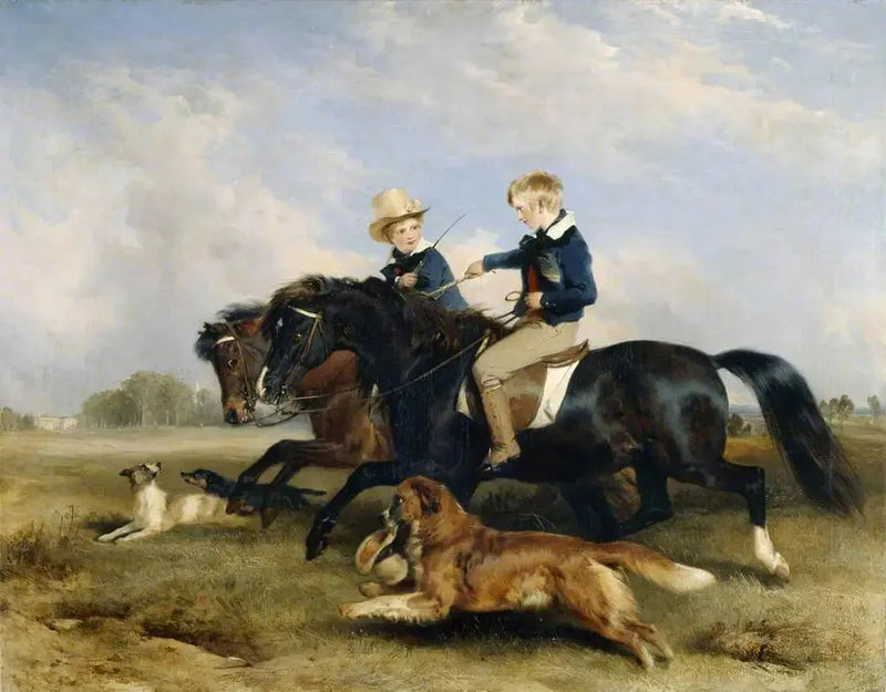 Der ehrenwerte E. S. Russell et son frère - Edwin Henry Landseer
