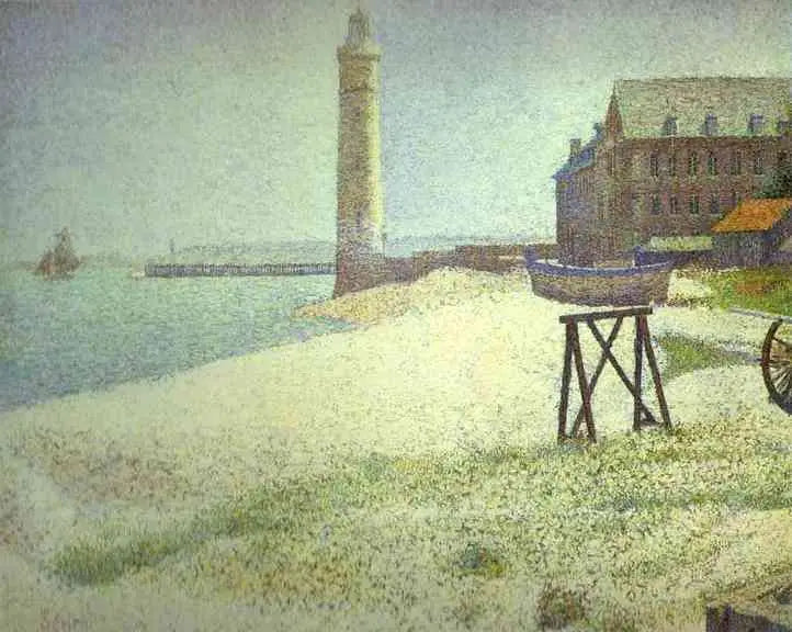 Das Hospiz und der Leuchtturm, Honfleur - Georges Seurat