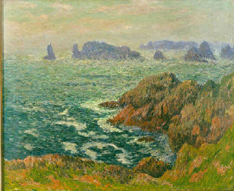 Die Insel Ouessant, die Keller-Straße - Henry Moret