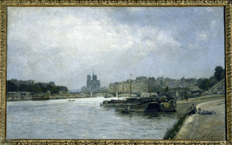 Die Insel der Stadt und die Insel Saint-Louis, Blick vom Austerlitz-Brücke - Stanislas Lépine