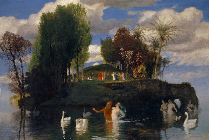 Die Insel des Lebens - Arnold Böcklin