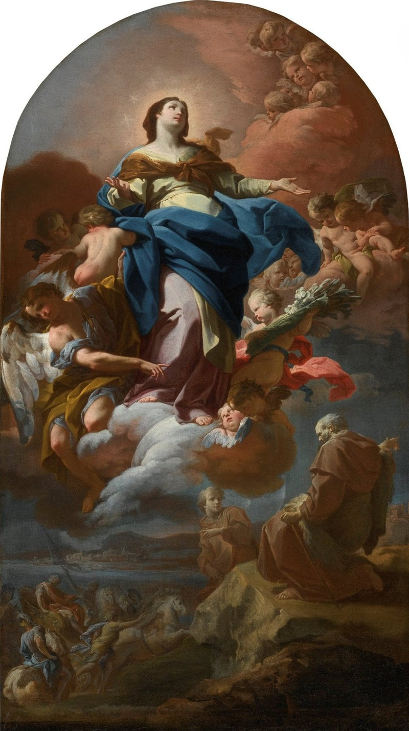 Die Unbefleckte Empfängnis mit dem Propheten Elia - Corrado Giaquinto