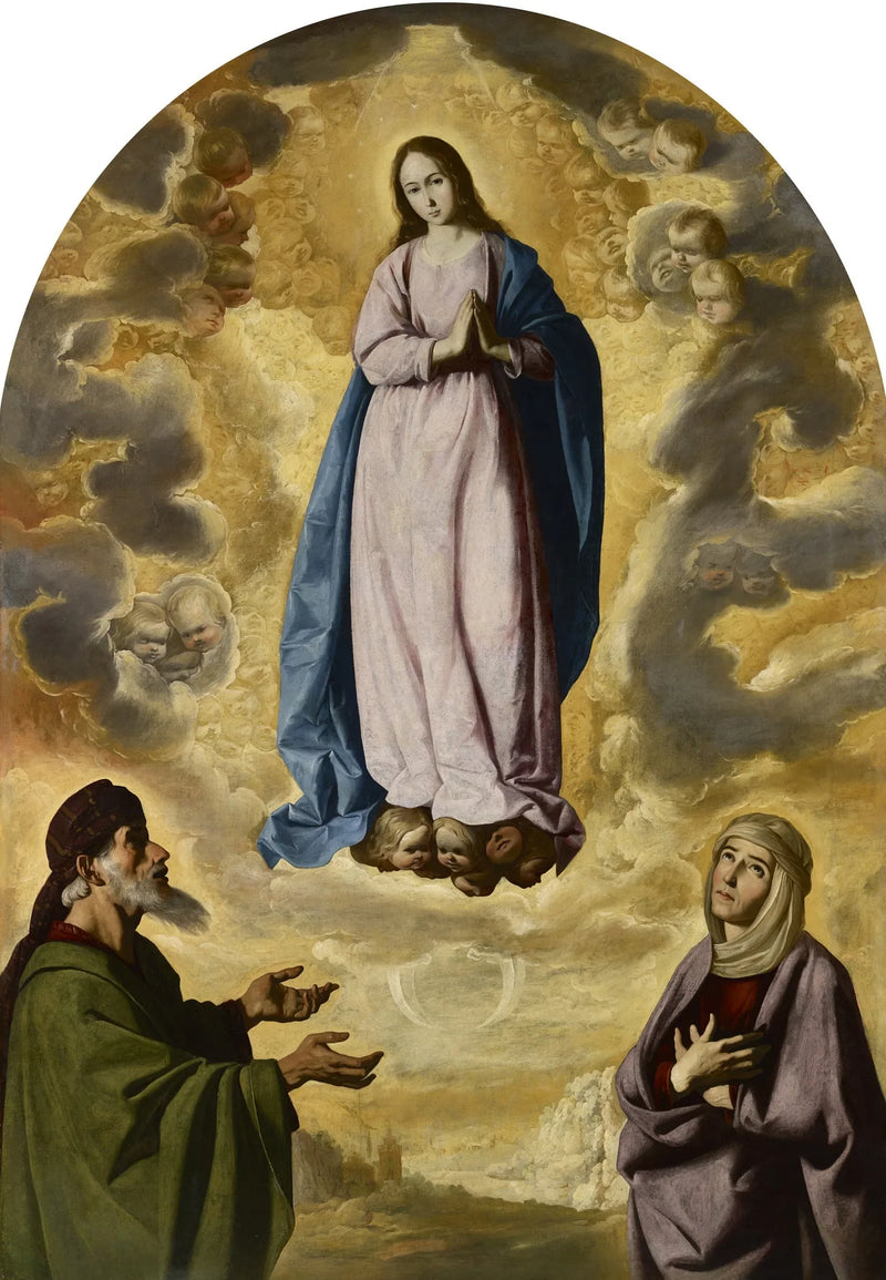 Die Unbefleckte Empfängnis mit St. Joachim und St. Anna - Francisco de Zurbarán