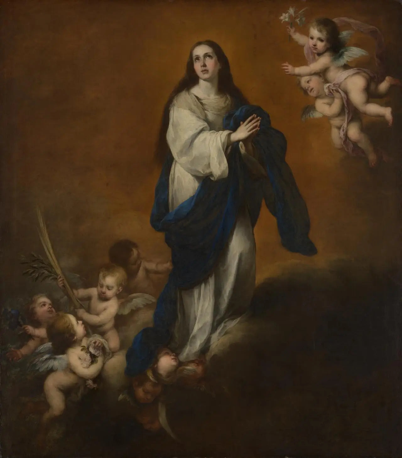 L'Immaculée Conception - Bartolomé Esteban Murillo image 1 reproduction artisanale de tableau