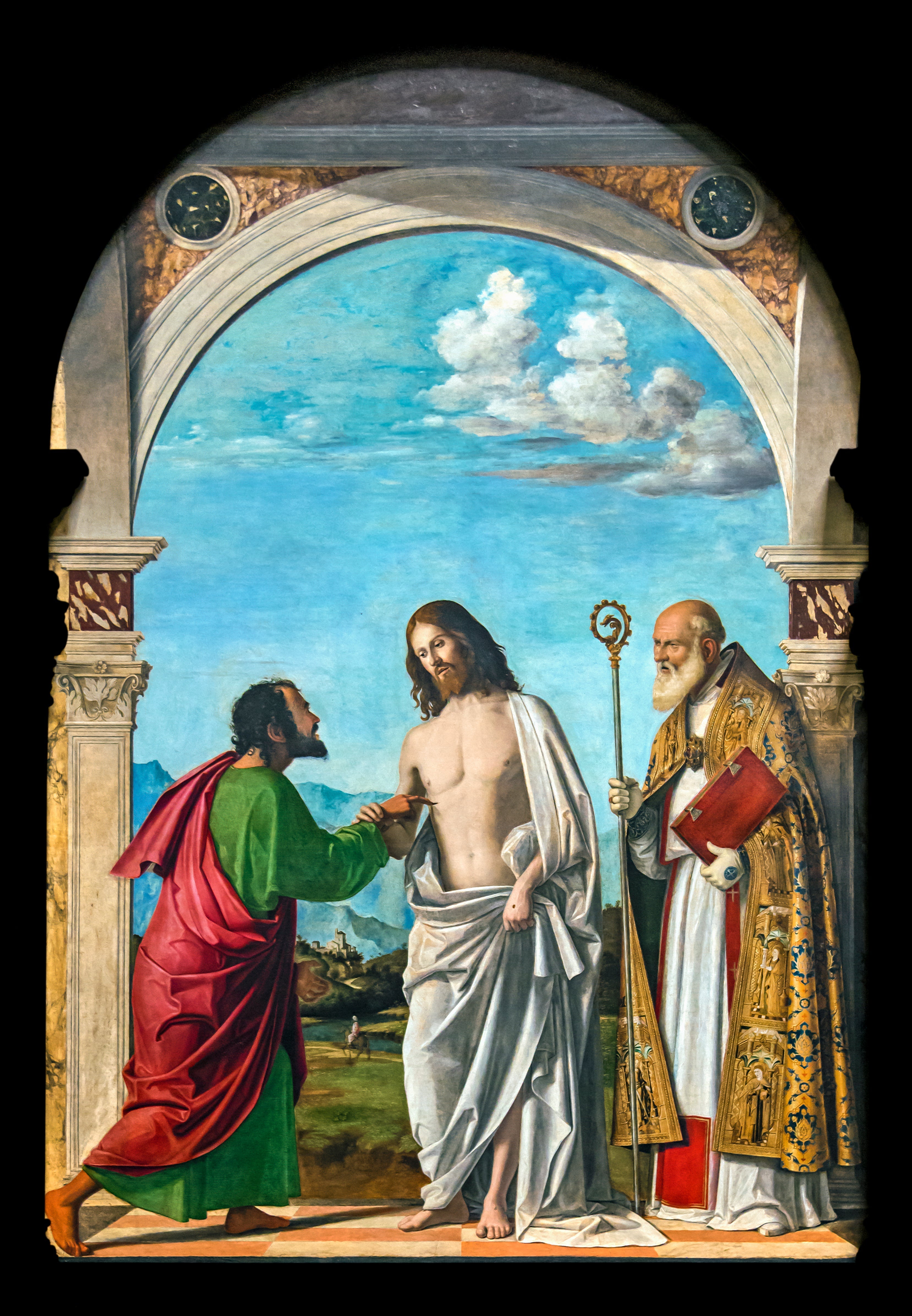 L'incrédulité de saint Thomas - Cima da Conegliano image 1 copie de tableau peinte à la main