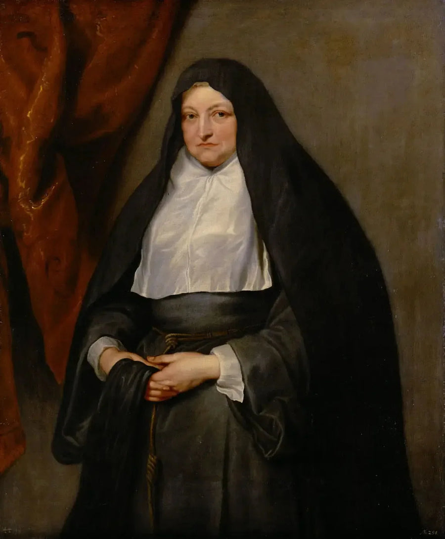 Die Prinzessin Isabelle Claire Eugénie von Österreich als Nonne - Antoine van Dyck
