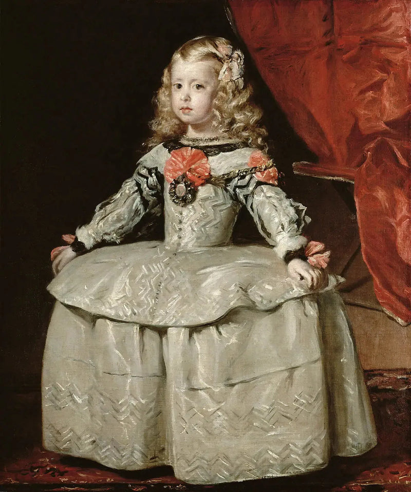 Die Infantin Margarete in weißem Kleid - Diego Velázquez