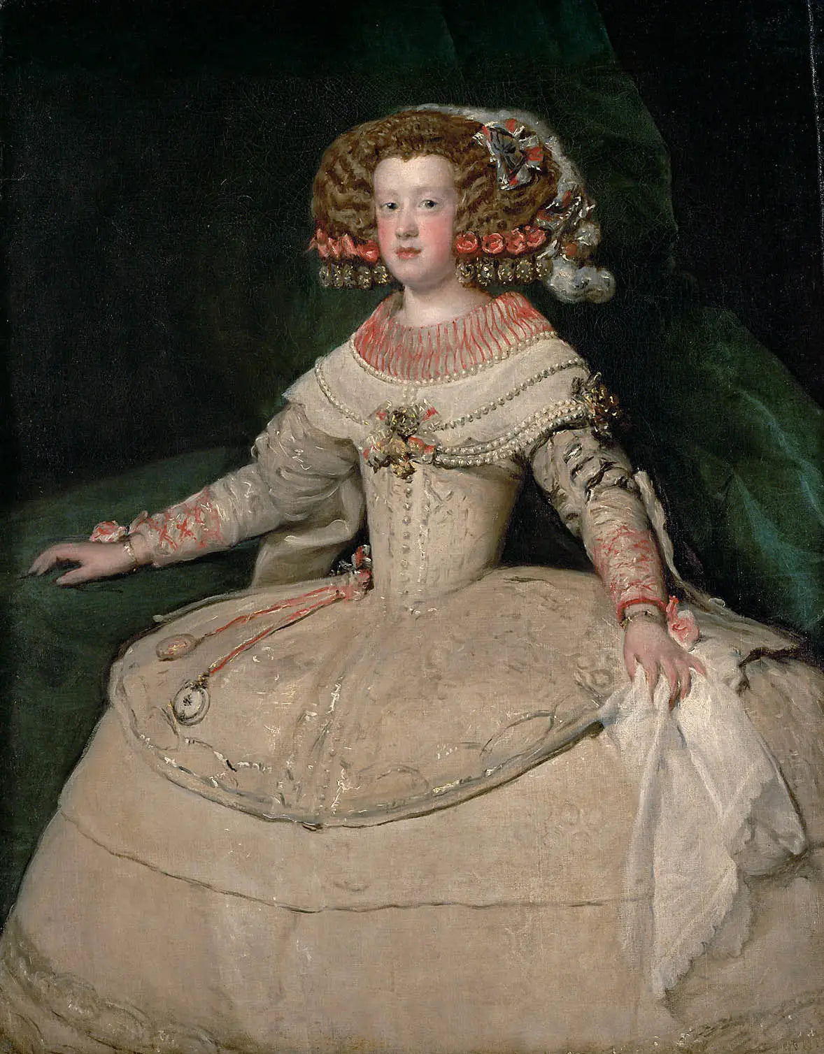 L'Infante Marie-Thérèse - Diego Velázquez image 1 copie peinte à la main à l’huile