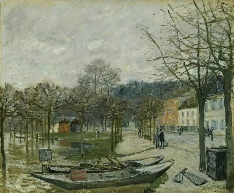 Die Überschwemmung in Port-Marly - Alfred Sisley