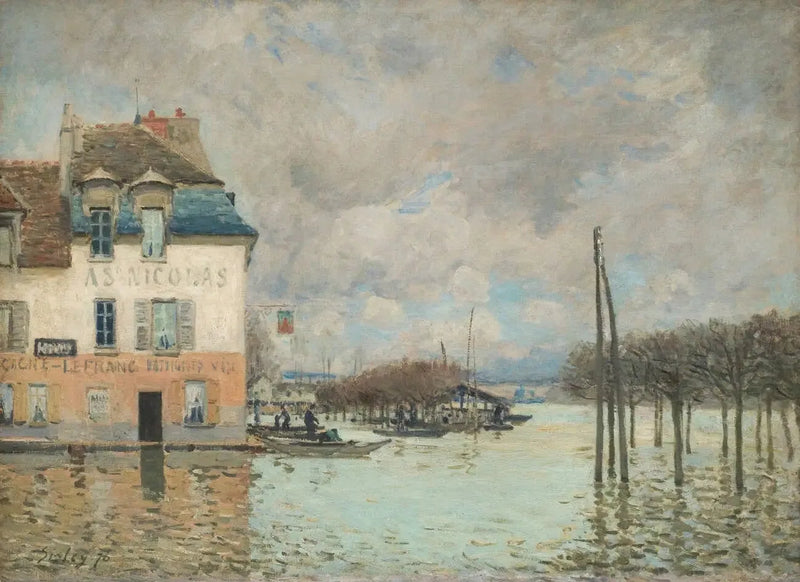 Die Überschwemmung in Port-Marly - Alfred Sisley