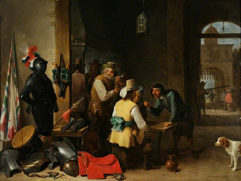 Das Innere eines Wachsaals - David Teniers der Jüngere