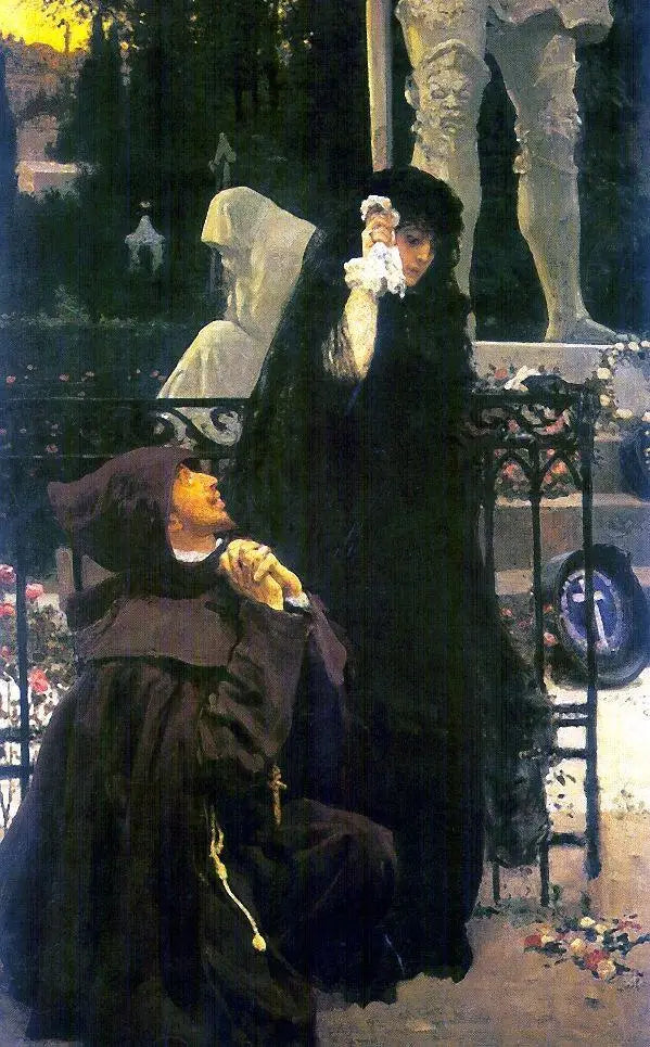 Der Stein-Gast. Don Juan und Doña Ana - Ilya Repin