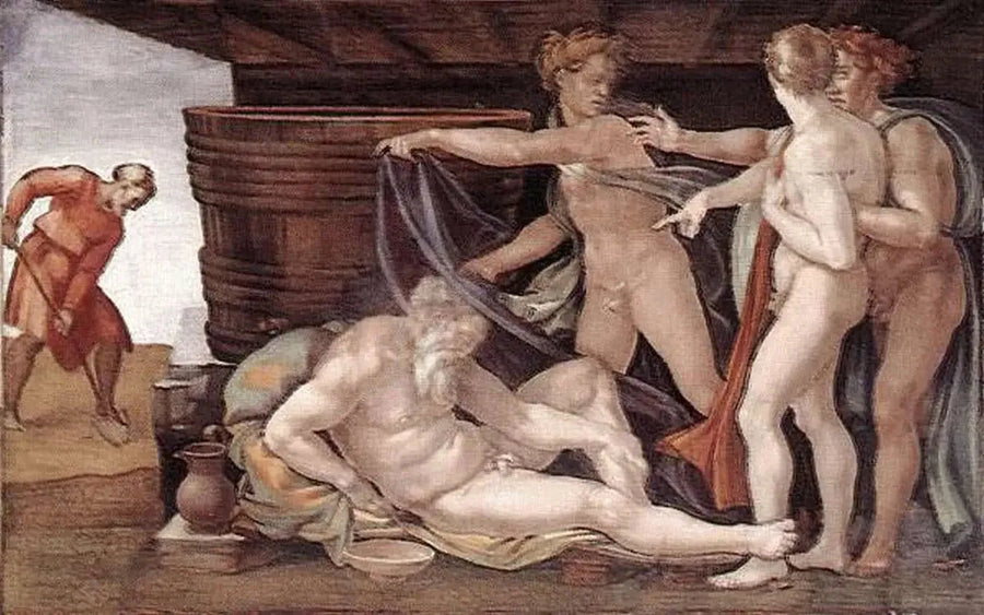 Die Trunkenheit des Noah - Michelangelo
