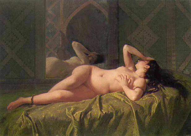 L'Odalisque - Mariano Fortuny Marsal image 1 reproduction réalisée par Alpha Reproduction