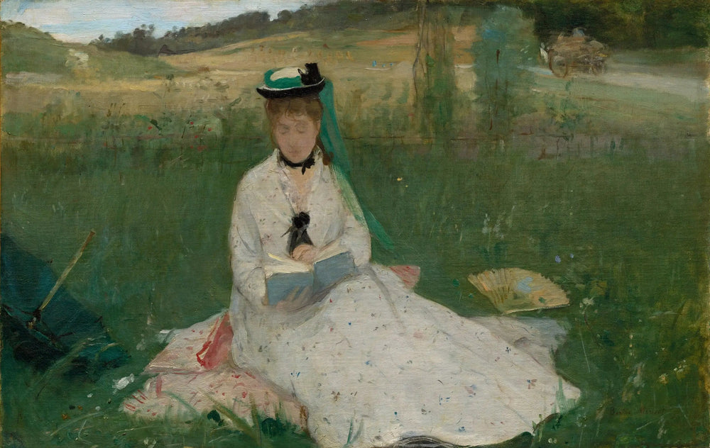 L'ombrelle verte - Berthe Morisot image 1 reproduction artisanale de tableau